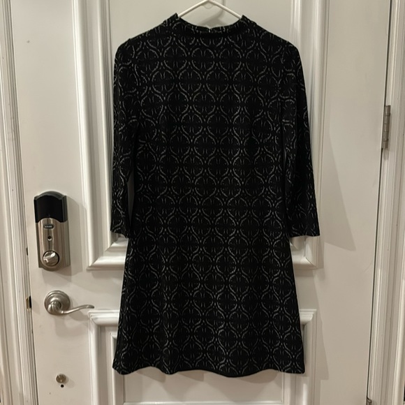 Loft mock turtle neck black dress. Petite size 4 - Picture 1 of 4